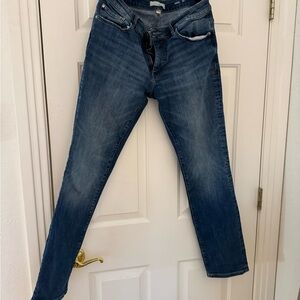 Warp + Weft Dark Blue Skinny Jeans